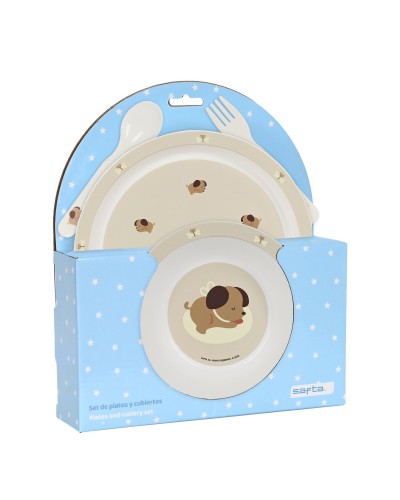 Geschirr-Set Safta Puppy 22.5 x 26 x 5.5 cm (4 Stücke)