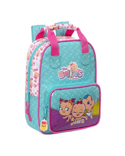 Cartable The Bellies 20 x 28 x 8 cm Violet Turquoise Blanc