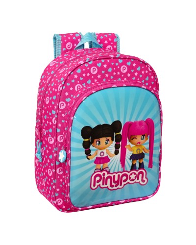 Cartable Pinypon Bleu Rose 26 x 34 x 11 cm