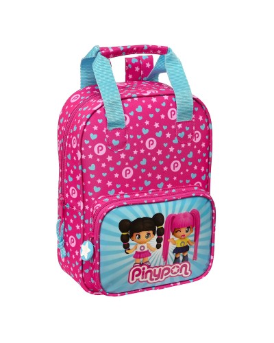 Mochila Escolar Pinypon Azul Rosa 20 x 28 x 8 cm