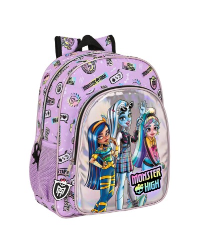 Zaino Scuola Monster High Best boos Lilla 32 X 38 X 12 cm