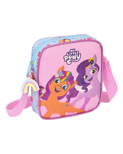 Sac à Bandoulière My Little Pony Wild & free Bleu Rose 16 x 18 x 4 cm
