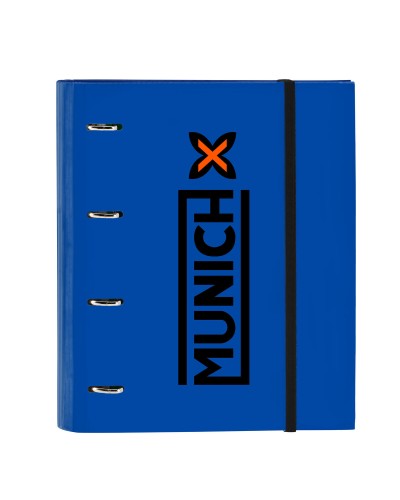 Carpeta de anillas Munich Submarine 27 x 32 x 3.5 cm Azul eléctrico
