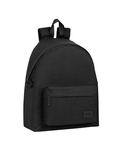 School Bag Safta   33 x 42 x 15 cm Black