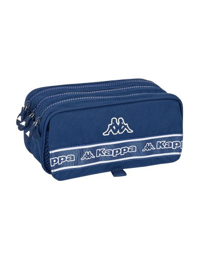 Dreifaches Mehrzweck-Etui Kappa 21,5 x 10 x 8 cm Marineblau