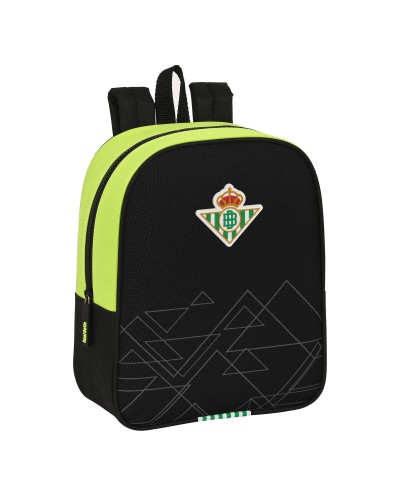 Koululaukku Real Betis Balompié Musta Lime väri 22 x 27 x 10 cm