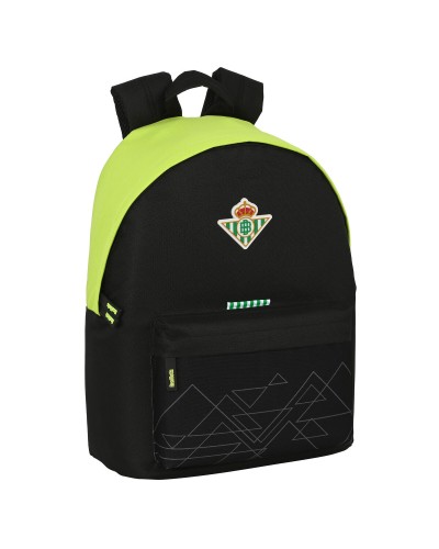 Skolryggsäck Real Betis Balompié   31 x 41 x 16 cm Svart Lime