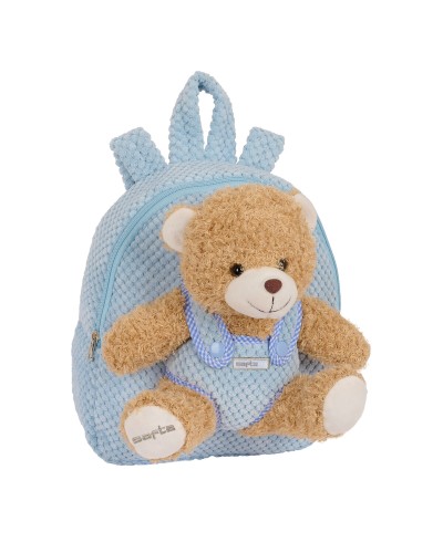 Sac à dos enfant Safta Ours en peluche Bleu 23 x 27 x 7,5 cm