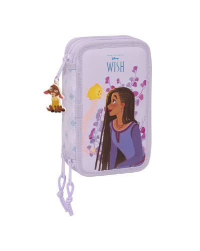 Plumier Triplo Wish Lilla 12.5 x 19.5 x 5.5 cm (36 Pezzi)