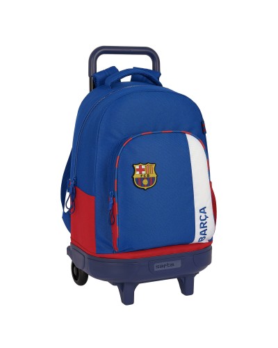 Reppu pyörillä F.C. Barcelona Sininen Punaruskea 33 X 45 X 22 cm