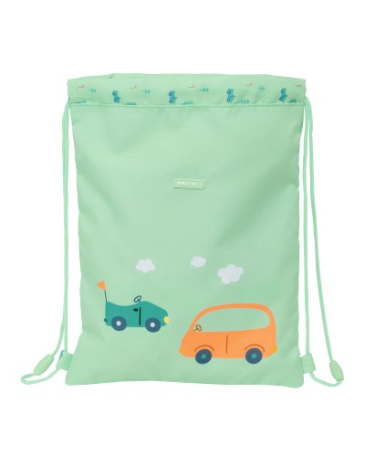 Zainetto con Cordini Safta Coches Verde 26 x 34 x 1 cm
