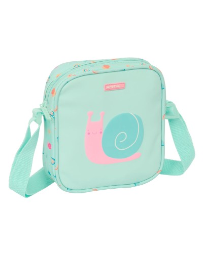 Borsa a Tracolla Safta Caracol Turchese 16 x 18 x 4 cm