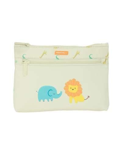 Trousse d'écolier Safta Selva Jungle Beige 23 x 16 x 3 cm