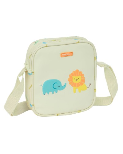 Schoudertas Safta Jungle Beige 16 x 18 x 4 cm