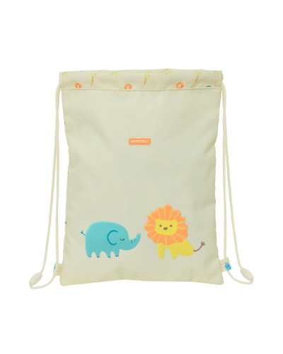 Rugtas met Koordjes Safta Selva Wit 26 x 34 x 1 cm