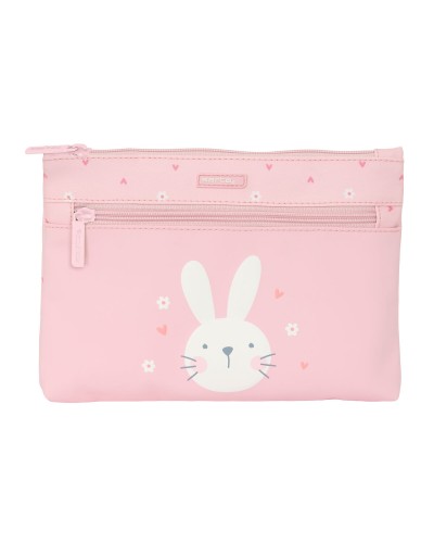 Astuccio Scuola Safta Bunny Coniglio Rosa 23 x 16 x 3 cm