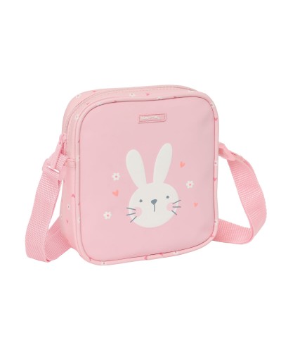 Borsa a Tracolla Safta Coniglio Rosa 16 x 18 x 4 cm