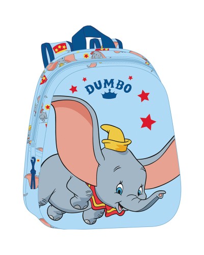 Cartable Clásicos Disney Bleu ciel 27 x 33 x 10 cm