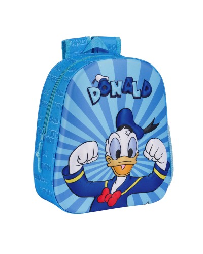 Mochila Infantil 3D Donald Azul 27 x 33 x 10 cm