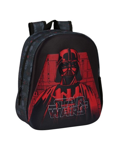 Zaino per Bambini 3D Star Wars Nero 27 x 33 x 10 cm
