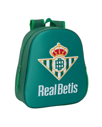 Schulrucksack 3D Real Betis Balompié grün 27 x 33 x 10 cm