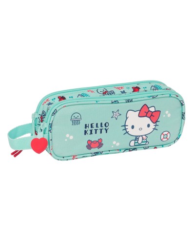 Portaoggetti Doppio Hello Kitty Sea lovers Turchese 21 x 8 x 6 cm