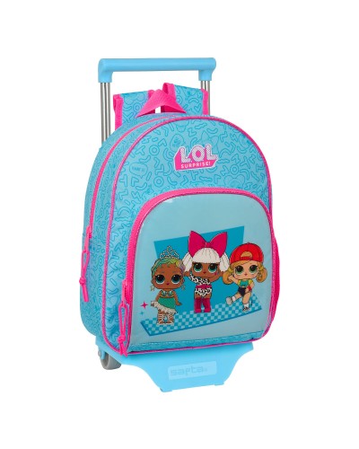 School Rucksack with Wheels LOL Surprise! Divas Blue 28 x 34 x 10 cm