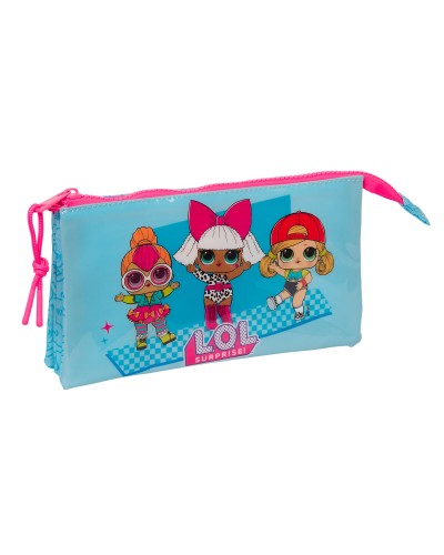 Trousse Fourre-Tout Double LOL Surprise! Divas Bleu 22 x 12 x 3 cm