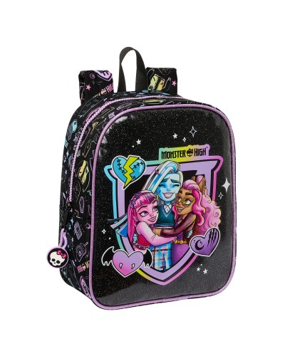 Zaino per Bambini Monster High Nero 22 x 27 x 10 cm