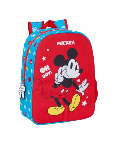 Koululaukku Mickey Mouse Clubhouse Fantastic Sininen Punainen 26 x 34 x 11 cm