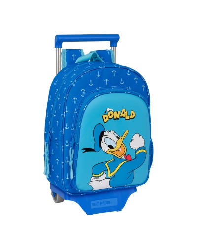 School Rucksack with Wheels Donald Blue 26 x 34 x 11 cm