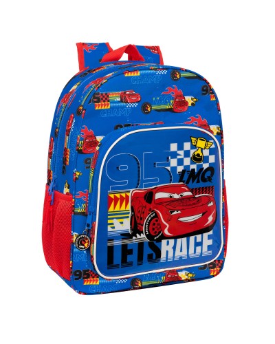 School Bag Cars Race ready Blue 33 x 42 x 14 cm
