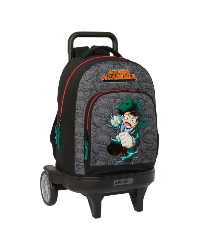 Trolley per la Scuola My Hero Academia Nero 33 x 45 x 22 cm