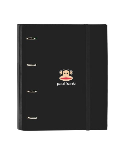 Carpeta de anillas Paul Frank Join the fun Negro 27 x 32 x 3.5 cm