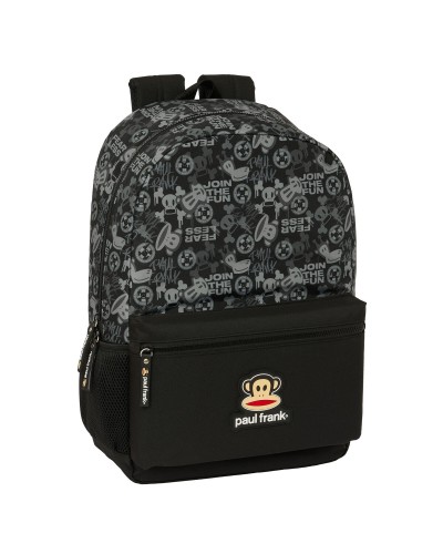 Mochila Escolar Paul Frank Join the fun Negro 30 x 46 x 14 cm