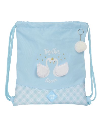 Rugtas met Koordjes Glow Lab Cisnes Blauw 35 x 40 x 1 cm