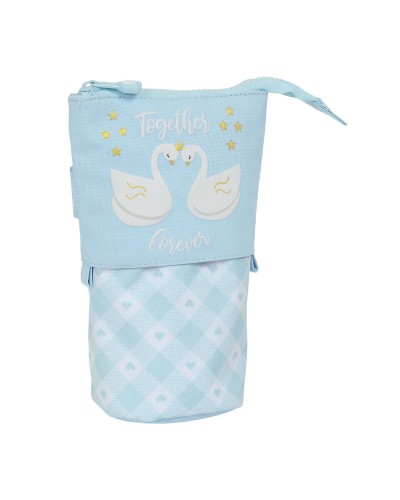 Potloodetui Glow Lab Cisnes Licht Blauw 8 x 19 x 6 cm