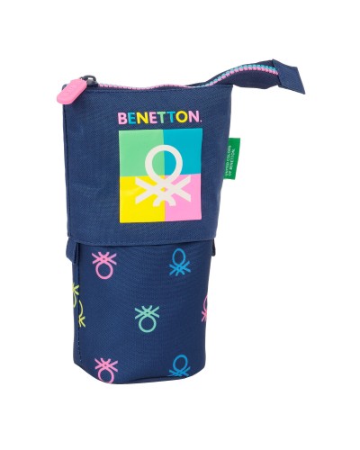 Astuccio Portapenne Benetton Cool Blu Marino 8 x 19 x 6 cm