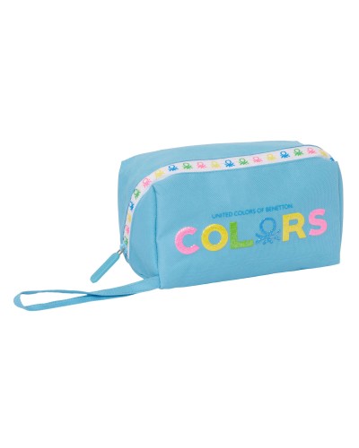 Astuccio Scuola Benetton Spring Blu cielo 22 x 10 x 10 cm
