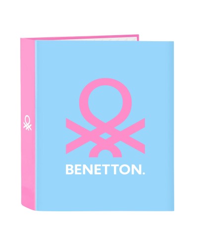 Rengaskansio Benetton Spring Pinkki Taivaansininen A4 27 x 33 x 6 cm