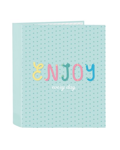 Raccoglitore ad anelli BlackFit8 Enjoy Verde A4 27 x 33 x 6 cm