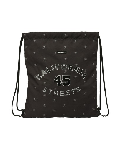 Bolsa Mochila con Cuerdas Safta California Negro 35 x 40 x 1 cm