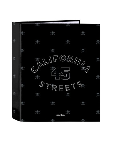 Ring binder Safta California Black A4 27 x 33 x 6 cm