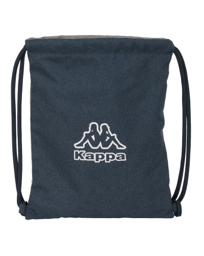 Bolsa Mochila con Cuerdas Kappa Dark navy Gris Azul marino 35 x 40 x 1 cm