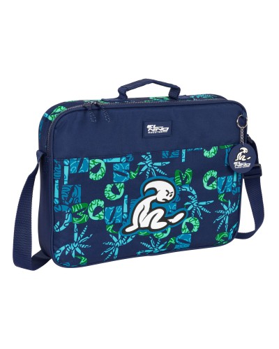 Cartable d'école El Niño Glassy Blue marine 38 x 28 x 6 cm