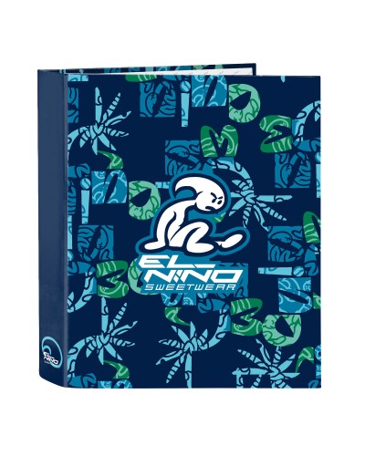 Ringmap El Niño Glassy Marineblauw A4 27 x 33 x 6 cm