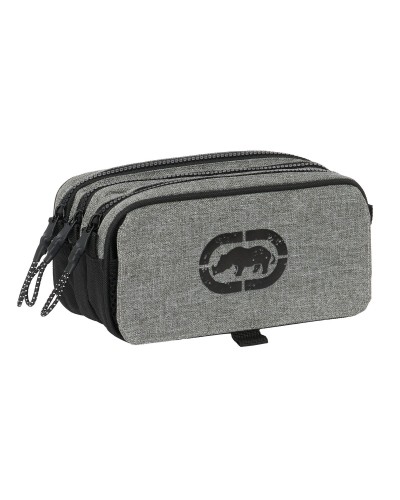 Trousse Fourre-Tout Triple Eckō Unltd. Rhino Noir Gris 21,5 x 10 x 8 cm