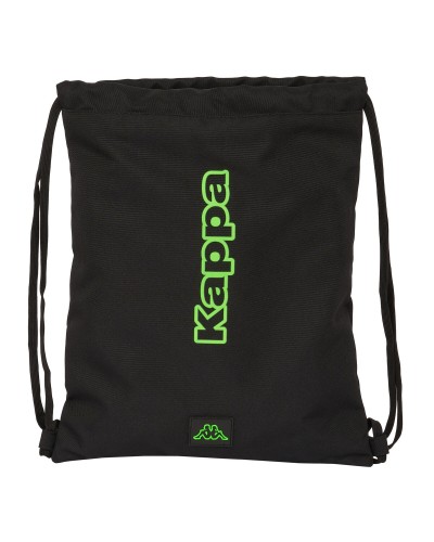 Backpack with Strings Kappa Black Black 35 x 40 x 1 cm