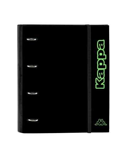 Reliure à anneaux Kappa Black Vert Noir 27 x 32 x 3.5 cm