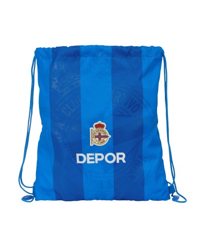 Rugtas met Koordjes R. C. Deportivo de La Coruña Blauw 35 x 40 x 1 cm